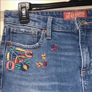 Embroidered jeans